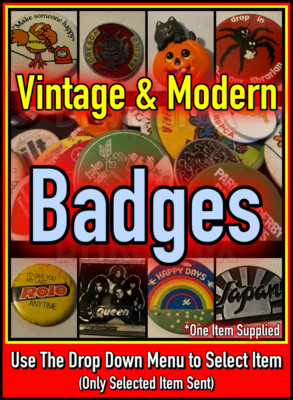 Vintage & Modern Buttons Anstecker Anstecknadel Anstecker Musikkapellen + mehr (Artikel auswählen)