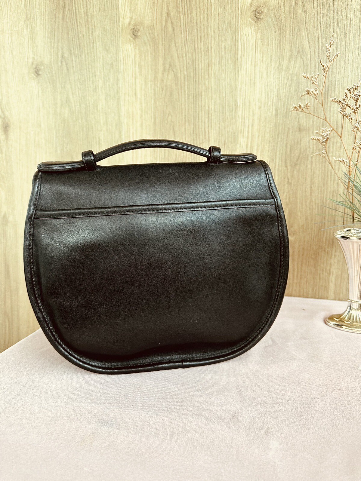 Vintage Coach Plaza Bag Black Leather Satchel Crossbody Handbag 9860 eBay