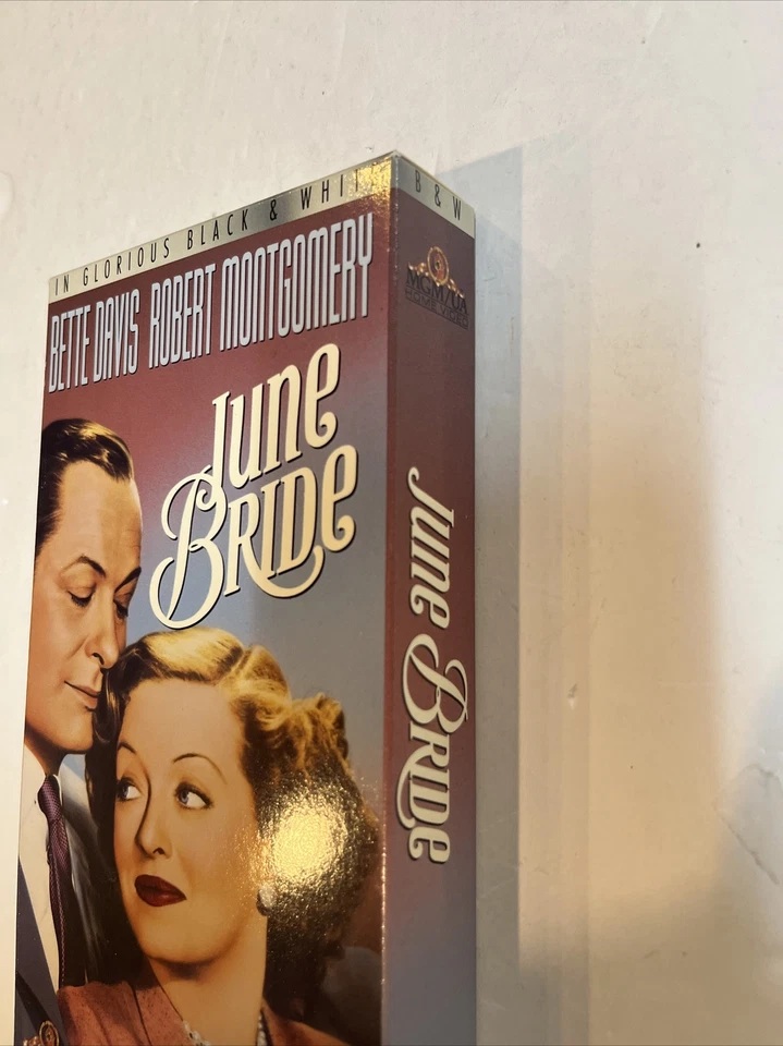 June Bride (VHS, 1992) Bette Dsvis • Robert Montgomery | MGM/UA - Imagem 4 de 4