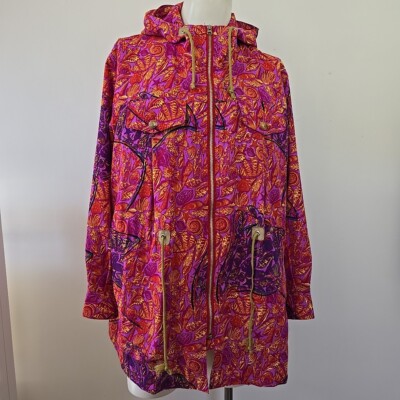 Vintage 80s Jun Saito Japanese Designer Stingray Hoodie Jacket Oversized Medium