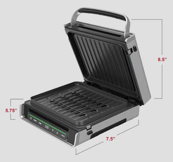 Foreman Grill Family Size GRD6090B SmokelessDigital Smart