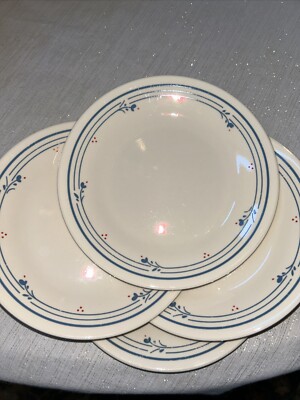 Corelle Country Violets Bread & Butter Plates (4) 6 3/4 