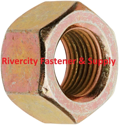 5/8-18 Steel Grade 8 Hardened Hex Nuts 5/8x18 Nut 5/8 x 18 ZY Fine Thread