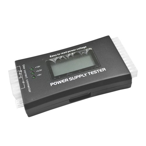 LCD Digital Power Tester LCD PC Computer 20/24 Pin 4 PSU ATX BTX ITX SATA HDD - Afbeelding 2 van 12