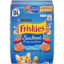 Indoor Dry Cat Food, Salmon,Tuna, & Shrimp, 16 lb Bag