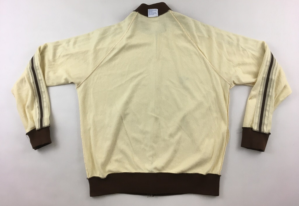 Adidas ATP Keyrolan 1980s tennis beige made in USA track top Adidas ATP Keyrolan 1980s tennis beige made in USA track top