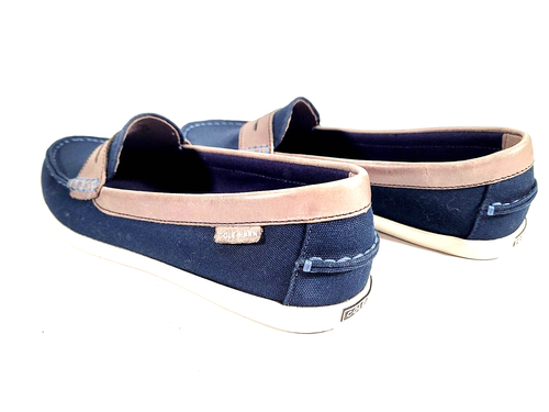Cole Haan 1928 Nantucket Mocasines Sin Cordones Azul/Marrón Informal Barco Zapatos Talla 9.5 B - Imagen 5 de 17
