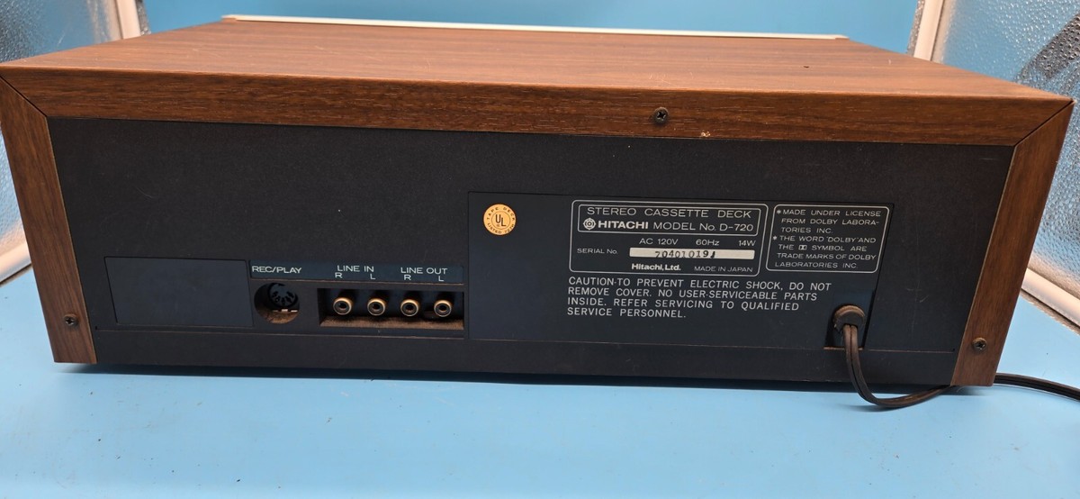Vintage Hitachi D-720 stereo cassette deck | eBay