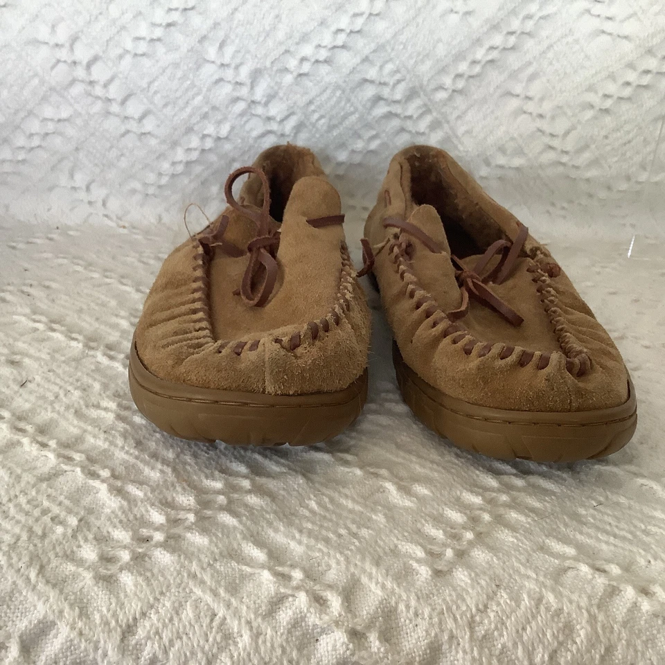 Zapatillas de cuero de gamuza marrón genuino CHAPS de segunda mano, talla M 8/9 Foto 2 de 4