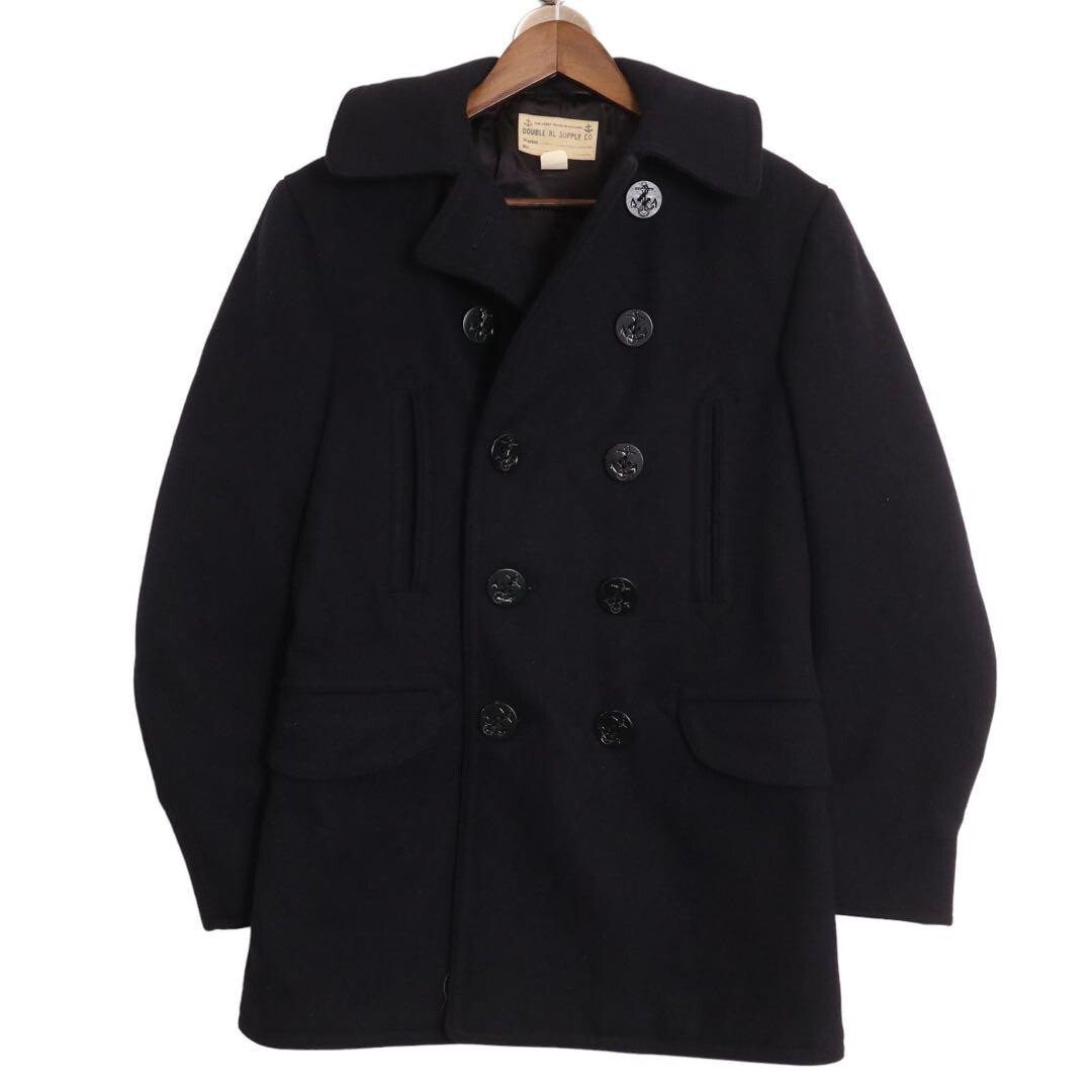 DOUBLE RL SUPPLY CO. ネイビー ピーコート M DOUBLE RL ネイビー
