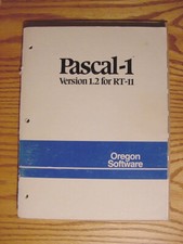 Pascal-1 Version 1.2 for RT-11 Oregon Software 1981 User's Guide used