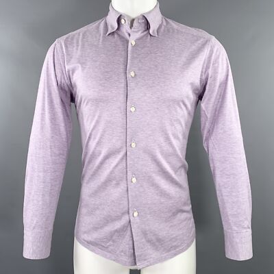 ETON Size M Purple Heather Button Down Collar Long Sleeve Shirt | eBay