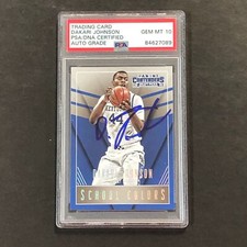 2015-16 Panini Contenders Draft Picks #13 Dakari Johnson Signed Card AUTO GRADE