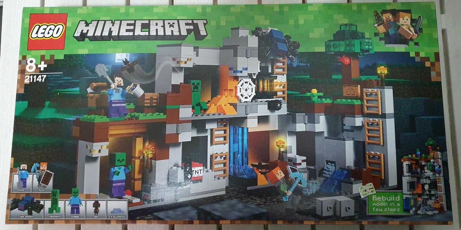 Lego MINECRAFT 21147 AVVENTURE CON LA BEDROCK   "NUOVO"