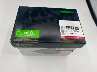 Festool 577551 Granat 320 Grit for DTS 400 Sanders, 100 Pack