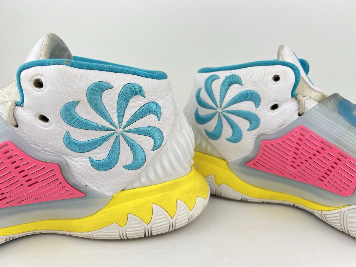 Nike Kyrie 6 White Graffiti Neon Size 12.5 US Basketball 