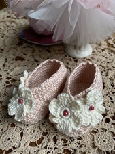 Scarpine Neonata 0 - 3 mesi - fatte a mano