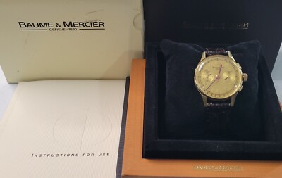 1950's Baume & Mercier 18k Solid Landeron Cal.48 Manual 17 Rubis