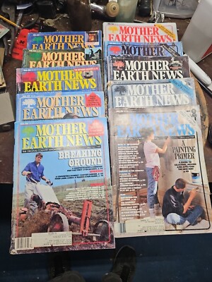 10 Vintage The Mother Earth News Magazines Issues #111 - #120 Survival Preper 
