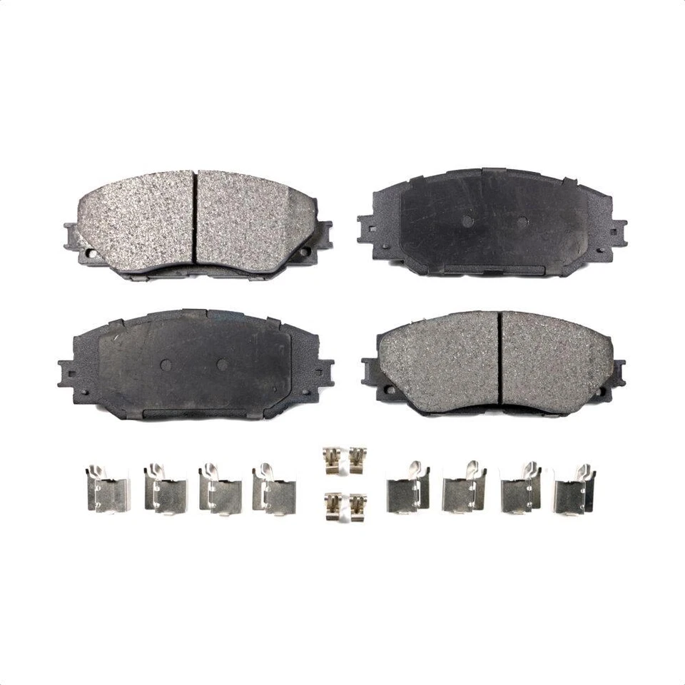 For Toyota Matrix Pontiac Vibe Front Rear Ceramic Brake Pads & Parking Shoes Kit - Image 3 of 4