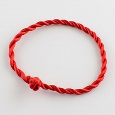 Lucky Red Cord Bracelet, Handmade Red Thread Good Luck Protection Bracelet