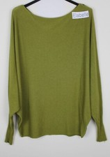 Ladies Lagenlook Batwing Casual Plain Long Sleeve Soft Warm Comfy Knitted Jumper