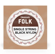 Single Black Nylon Ball End 1st Guitar String (e) Normal Tension .028 BEB028