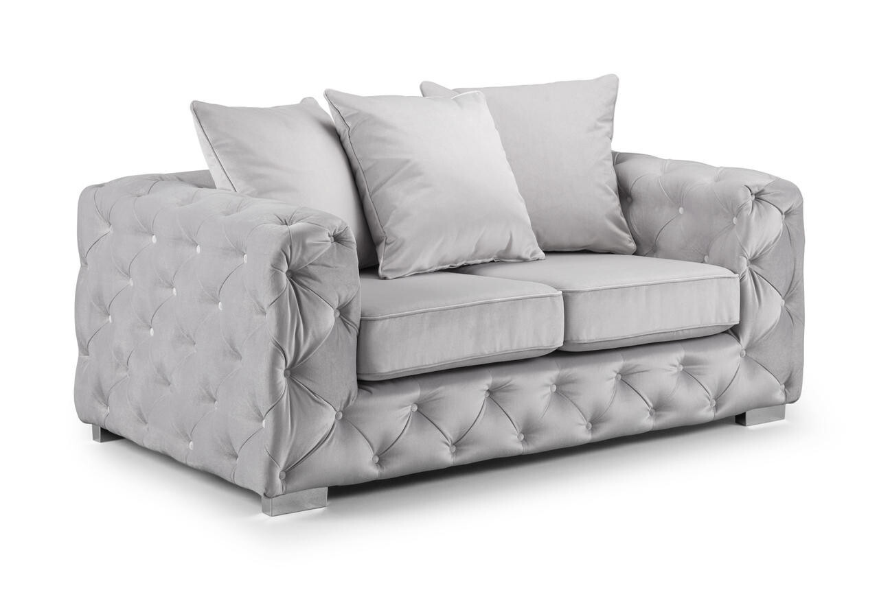 Plush Velvet Chesterfield Sofa Set Ashton 2 Seater 3 Seater Corner