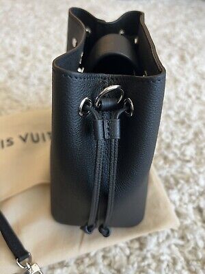 Louis Vuitton, Bags, Louis Vuitton Nano Lockme Bucket Calf Leather  Crossbody Bag Noir