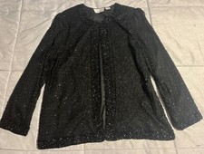 Vintage Lawrence Kazar Women  s XL 100 Silk Beaded Evening Jacket - Formal Wear