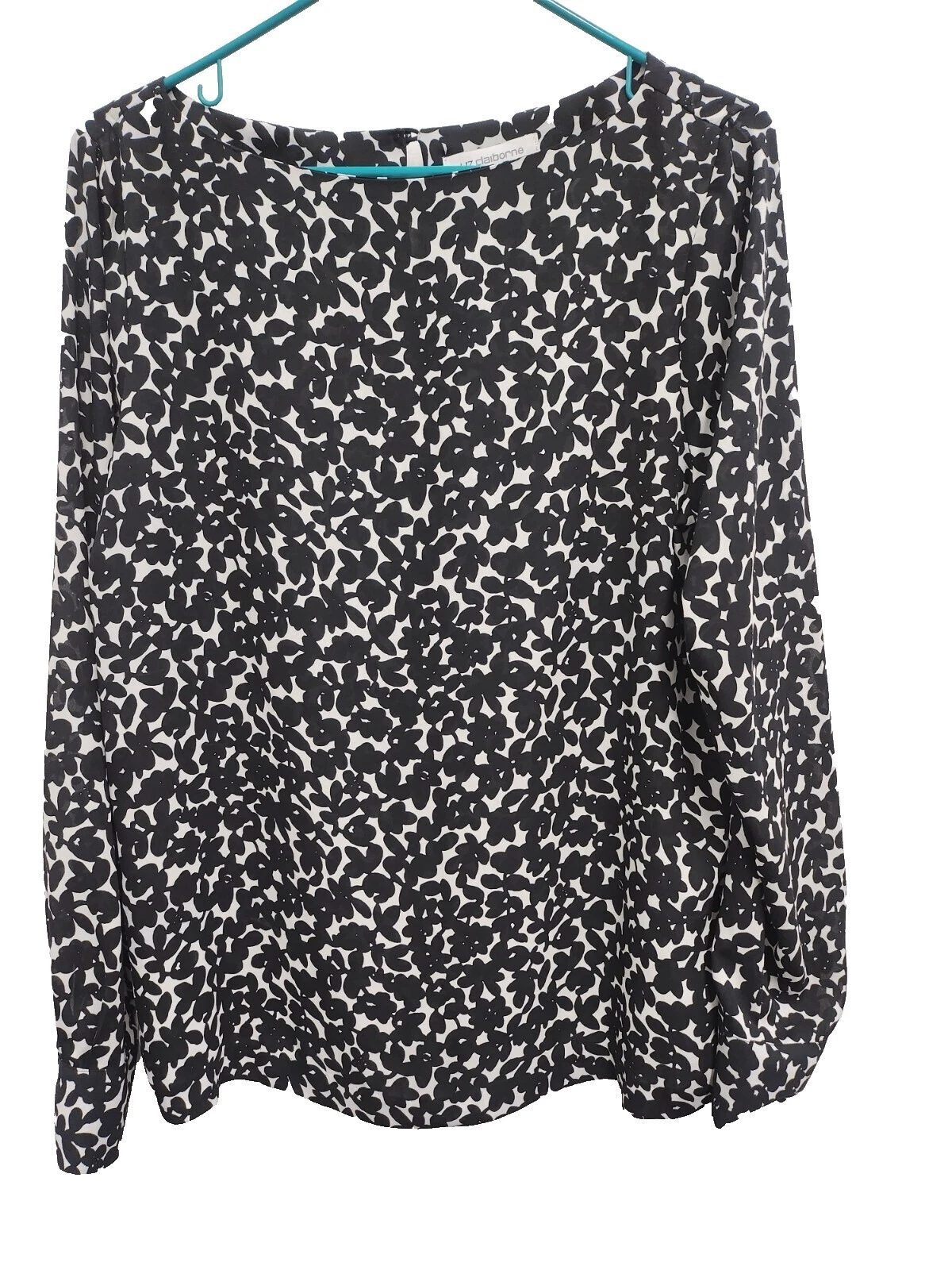 Tapas de Poliéster Negro Liz Claiborne para Mujeres