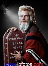 Photo Charlton Heston, Les Dix Commandments Black And White Or Couleur v003 1