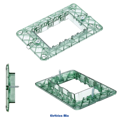 Supporto Compatibile Vimar Ark&egrave; 7 Posti - Per Placche E Frutti, Tipo 19617