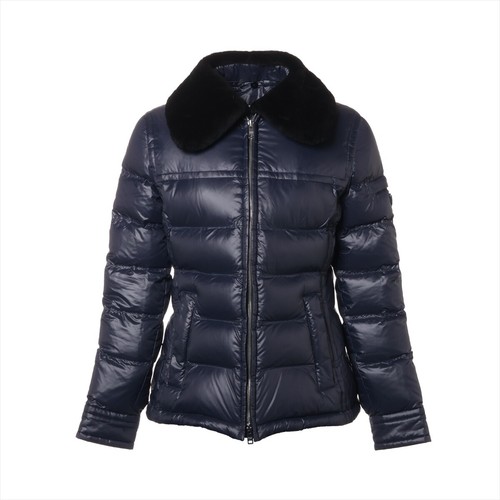 Prada Triangle logo 21AW Nylon Down jacket 40 Ladies' Navy Blue 290796 detachab