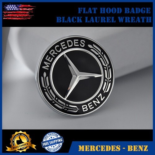 57mm 3D Metal Hood Bonnet Emblem For Mercedes Benz A/C/E Class GLC/GLA - Foto 9
