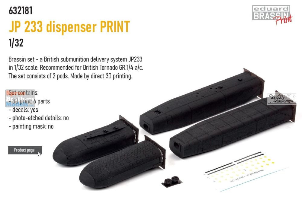 EDU632181 1:32 Eduard Brassin Print JP233 Dispenser Set | eBay