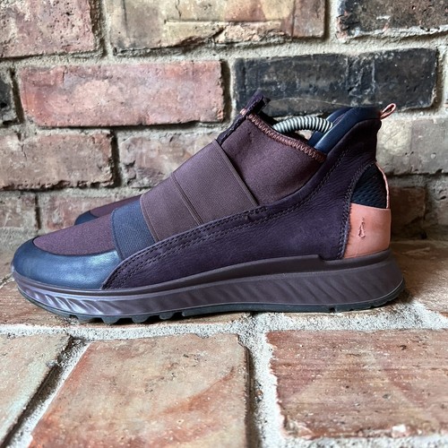 Ecco ST.1 High Top Night Sky Fig Plum Ankle Boot Sneakers Shoes US Size