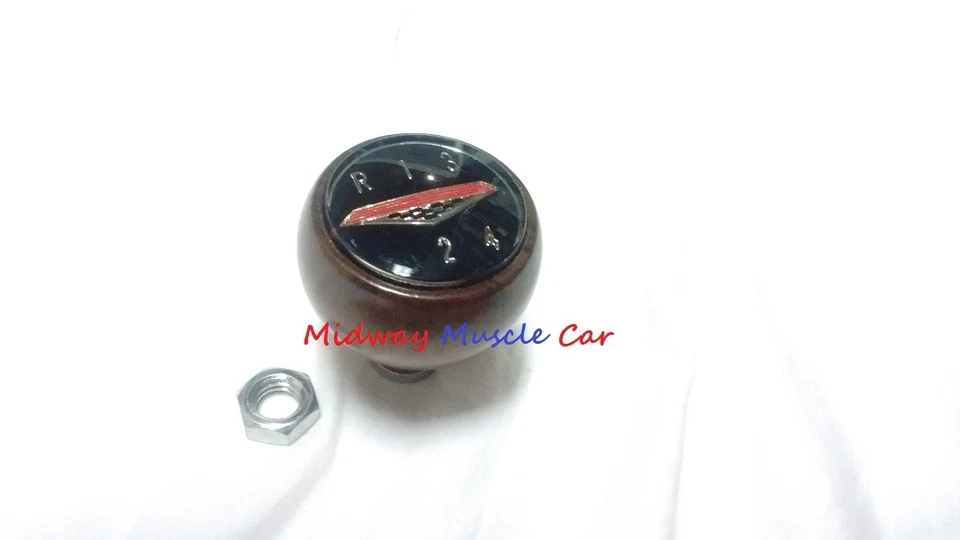 Pomo de cambio correcto 66-68 madera de nogal 4 velocidades Pontiac GTO Firebird Foto 2 de 4