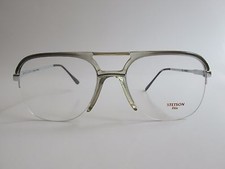 STETSON 6 Zyloware 028 Clear/Black Aviator Rare Vintage Eyeglasses Frame France