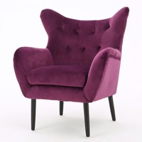 Best Selling Home Laura Arm Chair, Fuchsia on sale Best Selling Home Laura Arm Chair, Fuchsia on sale