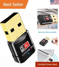 High-Speed USB WiFi Adapter - 600Mbps Dual Band for Seamless Streaming Gaming