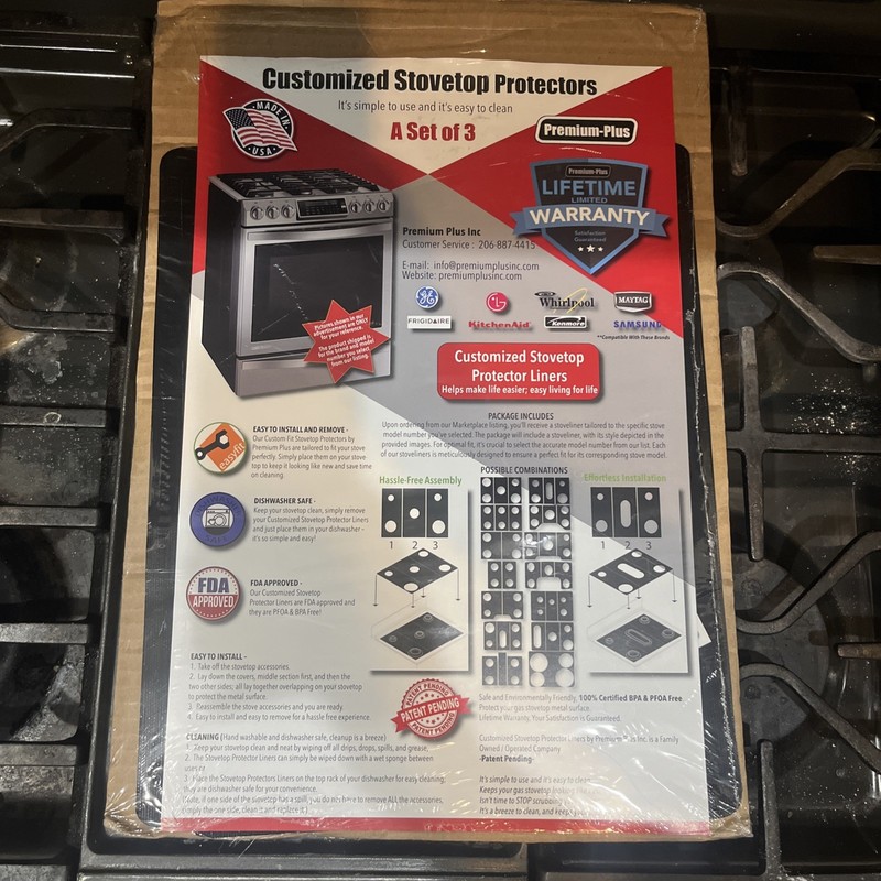 Stove Protector,Premium-Plus for style “A” Stove, Lifetime Limited Warranty