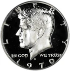 1970 S 40% Silver Proof Kennedy Half Dollar