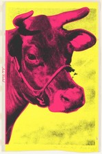 Andy Warhol Rare Original 1966 Yellow Cow Screenprint PR022SAWF.37