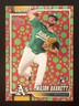 2026 Topps Series 1 Mason Barnett Holiday Dots Pink Green RC #273 Athletics