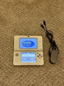 Nintendo New Nintendo 3DS Mario White with AC Adapter and Pokemon (Read Disc.!!!