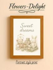 NURSEY BABY BEDROOM  A4 PRINT POSTER PICTURE WALL ART HOME DECOR  GIFT NEW
