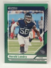 2024 Donruss #111 Harold Landry Press Proof Green
