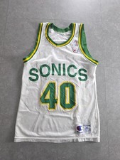 Vintage NBA Seattle SuperSonics Shawn Kemp #40 Champion USA 90s Trikot Größe 36