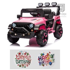 12V Electric Kids Ride On Truck W/ Remote Control DIY Sticker 2 Motor MP3 Player